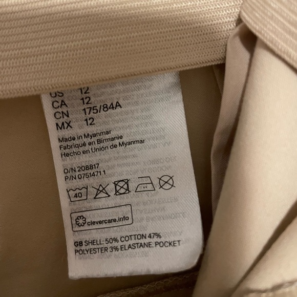 H&M Cream Straight Leg Women’s Slacks - Picture 9 of 9